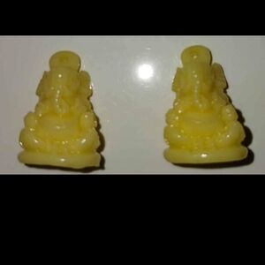 Vintage Celluloid Ganesh Charms Set of 2
